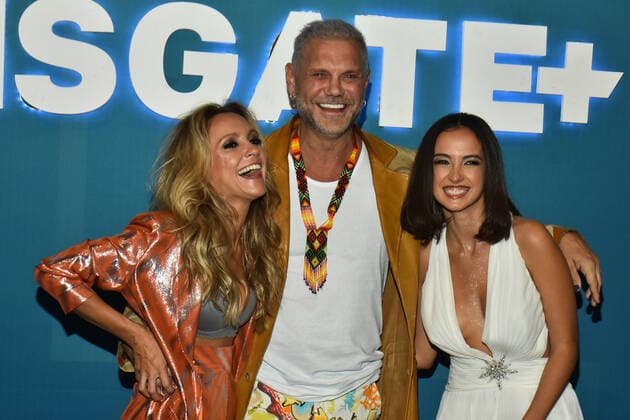 October 13, 2022, Mexico City, Mexico: (L-R) Teresa Fernandez, Nacho Vidal, Maria de Nati attend the Lionsgate Plus Entertainment red carpet to promote new Tv Series at Antiguo Colegio de San Ildefonso. on October 13, 2022 in Mexico City, Mexico. Mexico City Mexico - ZUMAe321 20221013_zia_e321_055 Copyright: xCarlosxTischler xEyepixxGroupx