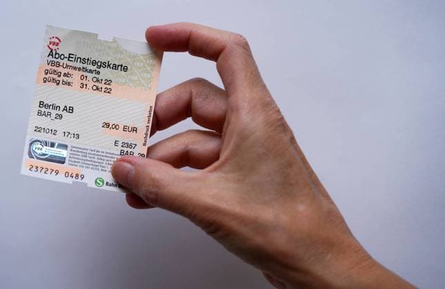 Busticket GER, Deutschland, 20221013, Berlin Ticket 29 Euro *** Bus ticket GER, Germany, 20221013, Berlin Ticket 29 Euro