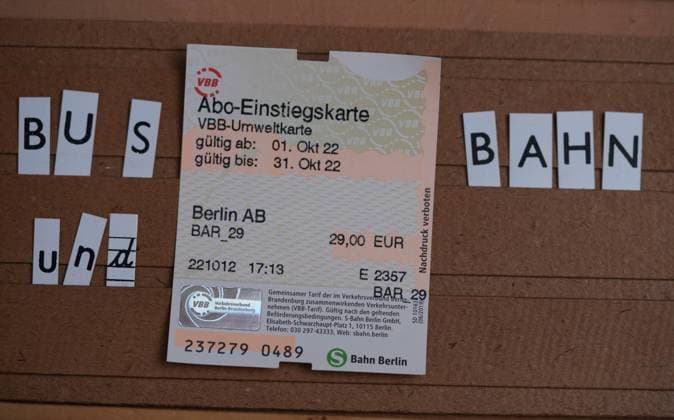 Busticket GER, Deutschland, 20221013, Berlin Ticket 29 Euro *** Bus ticket GER, Germany, 20221013, Berlin Ticket 29 Euro
