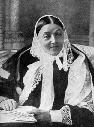 RECORD DATE NOT STATED Florence Nightingale (1820-1910), c1900s (1936). Florence Nightingale made her reputation by her organisation of nursing service during the Crimean War. Thereafter she worked tirelessly to improve public health nursing at St Thomas s Hospital in London. From His Majesty the King, 1910-1935, introduction by HW Wilson (Associated Newspapers Ltd, London, 1936). Florence Nightingale (1820-1910), c1900s (1936). Artist: Unknown 