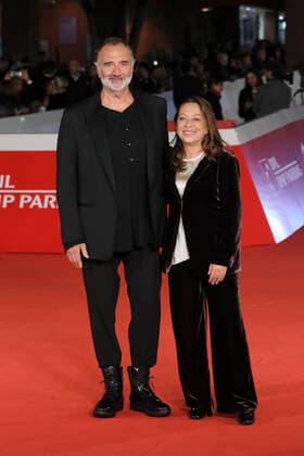Rome Cinema Fest 2022. Rome Film Fest. Red carpet film Portrait Of The Queen . In the picture: Fabrizio Ferri, Paola Malanga  Copyright: xMarcoxProvvisionatox xipa-agencyx xDxAvanzo Provvisionatox