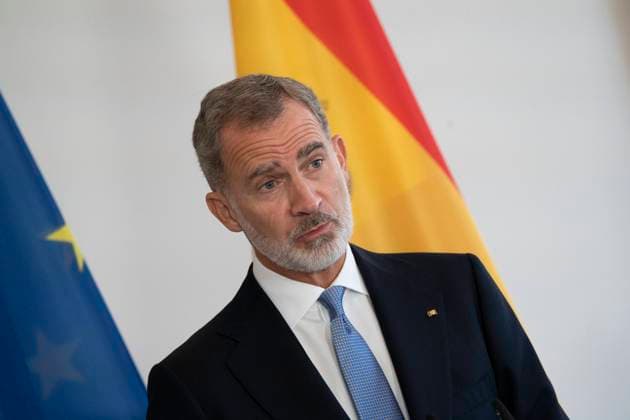 Pressestatement von Bundespräsident Frank-Walter Steinmeier und König Felipe VI. von Spanien in Schloss Bellevue -;Pressestatement von Bundespräsident Frank-Walter Steinmeier und König Felipe VI. von Spanien in Schloss Bellevue -, Berlin Berlin Deutschland Schloss Bellevue