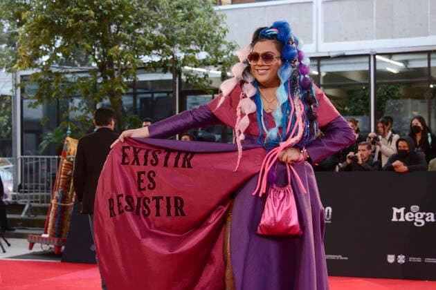October 18, 2022, Mexico City, Mexico: Manuna attends the 4th Metropolitan Theater Awards (Los Metro) red carpet at the Centro Cultural del Bosque. on October 18, 2022 in Mexico City, Mexico. Mexico City USA - ZUMAe321 20221018_zia_e321_020 Copyright: xCarlosxTischlerx