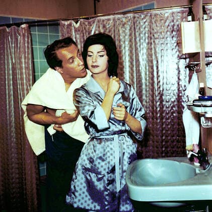 Duett zu dritt, Fernsehfilm, Deutschland 1961, Regie: Lukas Ammann, Darsteller: Ernst Stankovski, Karin Hübner Copyright: FredxLindinger Nur redaktionelle Nutzung. Editorial usage only. UnitedArchivesLIN_7602000257