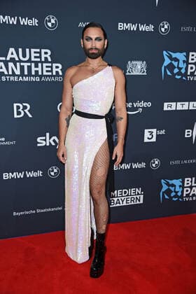Conchita Wurst bei der Preisverleihung Blauer Panther TV & Streaming Award in der BMW-Welt in München am 19.10.2022