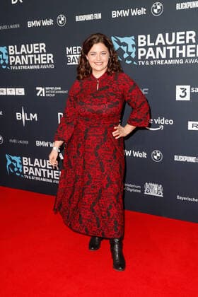 Preisverleihung Blauer Panther TV & Streaming Award in München Ronja Forcher auf dem roten Teppich bei der Verleihung des Blauen Panther - Bayerischer Fernsehpreis in der BMW Welt in München. Copyright: xEventpressxGolejewskix
