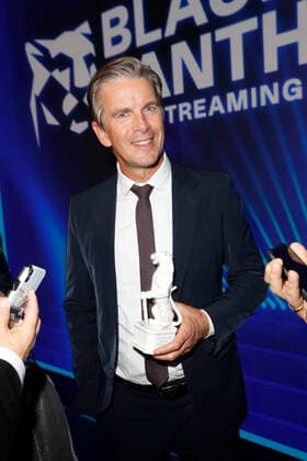 Preisverleihung Blauer Panther TV & Streaming Award in München Preisträger Markus Lanz nach der Verleihung des Blauen Panther - Bayerischer Fernsehpreis in der BMW Welt in München. Copyright: xEventpressxGolejewskix