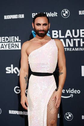 Preisverleihung Blauer Panther TV & Streaming Award in München Laudator*in Conchita Wurst bei der Verleihung des Blauen Panther - Bayerischer Fernsehpreis in der BMW Welt in München. Copyright: xEventpressxGolejewskix