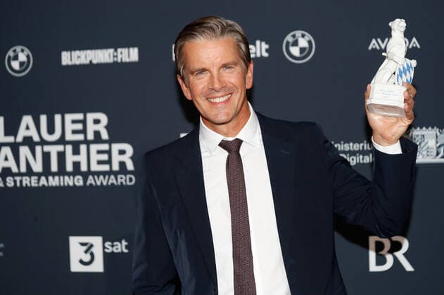 Preisverleihung Blauer Panther TV & Streaming Award in München Preisträger Markus Lanz bei der Verleihung des Blauen Panther - Bayerischer Fernsehpreis in der BMW Welt in München. Copyright: xEventpressxGolejewskix