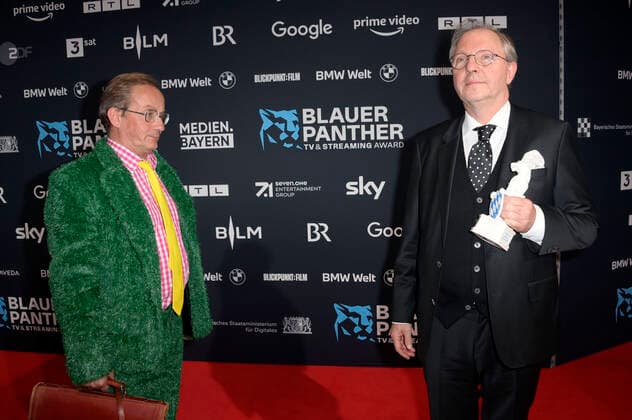 Wigald Boning und Olli Dittrich bei der Verleihung vom Blauer Panther - TV & Streaming Award 2022 in der BMW Welt. München, 19.10.2022