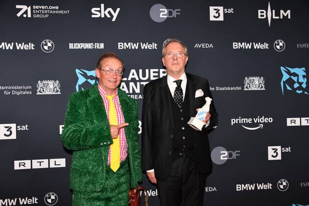 Wigald Boning und Olli Dittrich Verleihung Blauer Panther - TV & Streaming Award 2022 Ehrung, Auszeichnung, Preis BMW Welt München 19. Oktober 2022