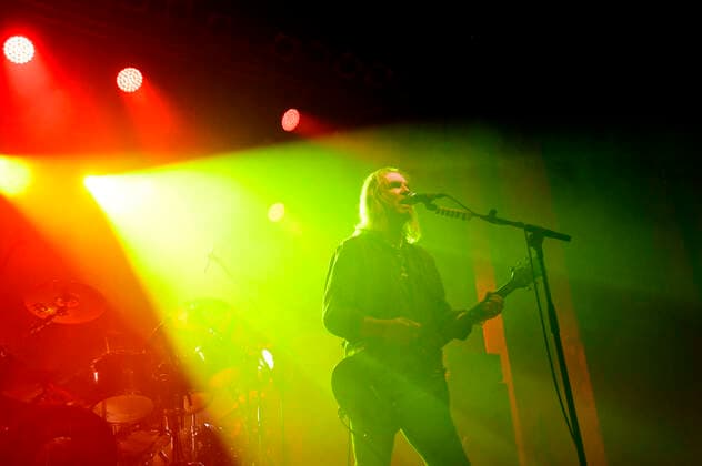 Justin Sullivan von New Model Army live bei einem Konzert der 40th Anniversary -Tour im Capitol. Hannover, 23.10.2022