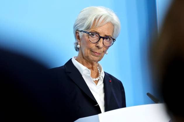 News Themen der Woche KW43 News Bilder des Tages 27.10.2022, Frankfurt, DEU Pressekonferenz der Europaeischen Zentralbank, ECB, Christine Lagarde, Praesidentin der Europaeischen Zentralbank *** 27 10 2022, Frankfurt, DEU Press conference of the European Central Bank, ECB, Christine Lagarde, President of the European Central Bank.
