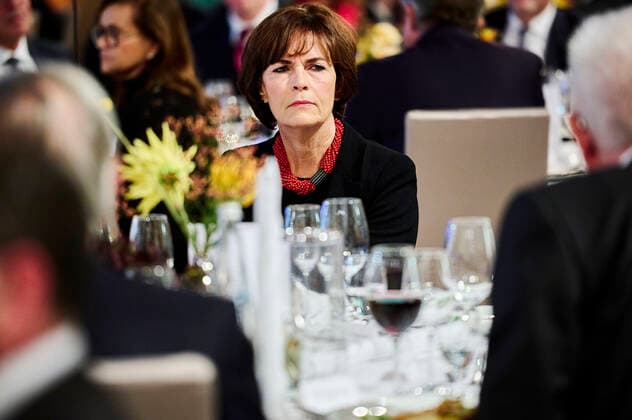 Nicola Leibinger-Kammüller, Vorstandsvorsitzende der TRUMPF SE beim Deutschen Elite-Mittelstandspreis 2022 EUR, Deutschland, Berlin,27.10.2022: Der Ministerpräsident Baden-Würtenbergs, Winfried Kretschmann erhält den Deutschen Elite-Mittelstandspreis 2022 der Stiftung Wir Eigentümerunternehmer. In Anwesenheit des Bundeswirtschaftsministers Robert Habeck und Nicola Leibinger-Kammüller, Vorstandsvorsitzende der TRUMPF SE+Co.KG.