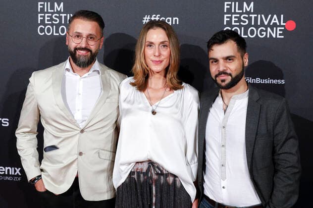 Caroline Pharo mit Gästen bei der Verleihung der Film Festival Cologne Awards auf dem 32. Film Festival Cologne 2022 im E-Werk. Köln, 27.10.2022
