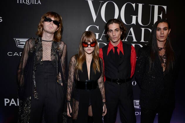 Day Of The Dead Vogue Gala Black Carpet October 27, 2022, Mexico City, Mexico: Maneskin attends the black carpet of Day of the Dead Gala by Vogue at National Numismatic Museum. on October 27, 2022, Mexico City, Mexico. (Photo by Carlos Tischler Eyepix Group) Copyright: xCarlosxTischler xEyepixxGroupx CT_27102022_79830