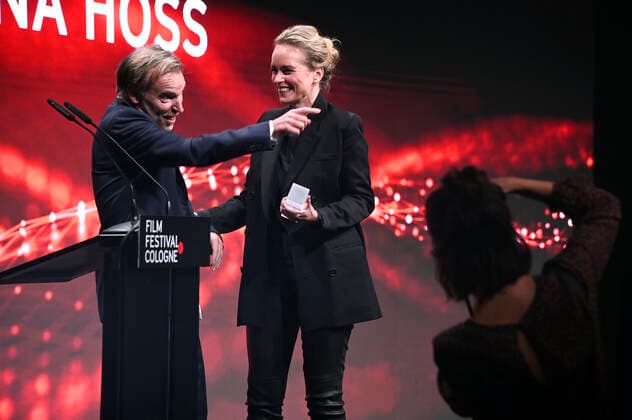 Mans Marlind und Nina Hoss bei der Verleihung der Film Festival Cologne Awards auf dem 32. Film Festival Cologne 2022 im E-Werk. Köln, 27.10.2022