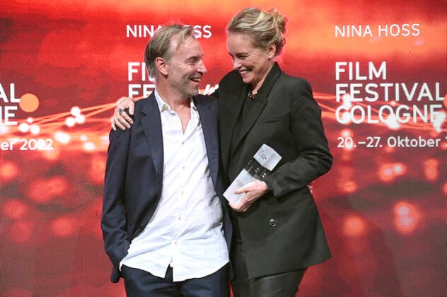Mans Marlind und Nina Hoss bei der Verleihung der Film Festival Cologne Awards auf dem 32. Film Festival Cologne 2022 im E-Werk. Köln, 27.10.2022
