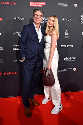 Martin Armknecht mit Tochter Stella Armknecht bei der Verleihung der Film Festival Cologne Awards auf dem 32. Film Festival Cologne 2022 im E-Werk. Köln, 27.10.2022