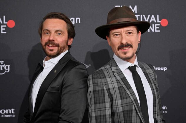 Romano Brusa und Dean Baykan bei der Verleihung der Film Festival Cologne Awards auf dem 32. Film Festival Cologne 2022 im E-Werk. Köln, 27.10.2022