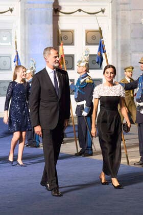 28-10-2022 Campoamor King Felipe and Queen Letizia attend the 2022 Princess of Asturias award ceremony at the Campoamor theatre in Oviedo. No Spain Â  Copyright: xPPEx