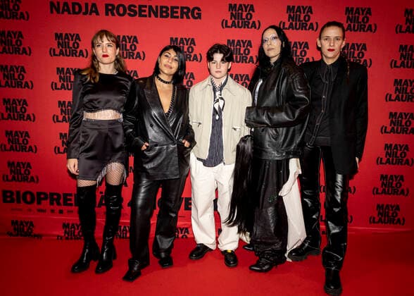 Bilder des Jahres 2022, Entertainment 10 Oktober Entertainment Themen der Woche KW44 Entertainment Bilder des Tages STOCKHOLM 20221031 Lovisa Sirén, Bahar Pars, Nadja Rosenberg, Zhala och Siri Hjorton Wagner anländer till galapremiären av filmen Maya Nilo (Laura) pa Rigoletto i Stockholm. Stockholm SVERIGE x10430x *** STOCKHOLM 20221031 Lovisa Sirén, Bahar Pars, Nadja Rosenberg, Zhala and Siri Hjorton Wagner arrive at the gala premiere of the film Maya Nilo Laura pa Rigoletto in Stockholm Stockholm SWEDEN x10430x,  Copyright: xChristinexOlsson TTx FILMPREMIÄR MAYA NILO (LAURA)
