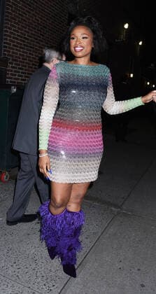 Celebrities At ?The Late Show with Stephen Colbert? Featuring: Jennifer Hudson Where: New York, New York, United States When: 31 Oct 2022 Credit: Darla Khazei INSTARimages.com Cover Images Copyright: xx 52131379 EDITORIAL USE ONLY. NOT FOR USE BY NEWSPAPERS BASED IN THE UK.