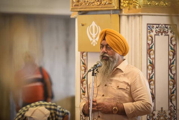 News Themen der Woche KW44 News Bilder des Tages NEW DELHI, INDIA - NOVEMBER 1: President of DSGMC Harmeet Singh Kalka during Shardhanjali Samagam, in memory of the victims of the 1984 anti-Sikh riots, at Bangla Sahib Gurdwara on November 1, 2022 in New Delhi, India. (Photo by Sanchit Khanna Hindustan Times) Prayer Meet For Victims Of 1984 anti-Sikh Riots At Bangla Sahib Gurdwara