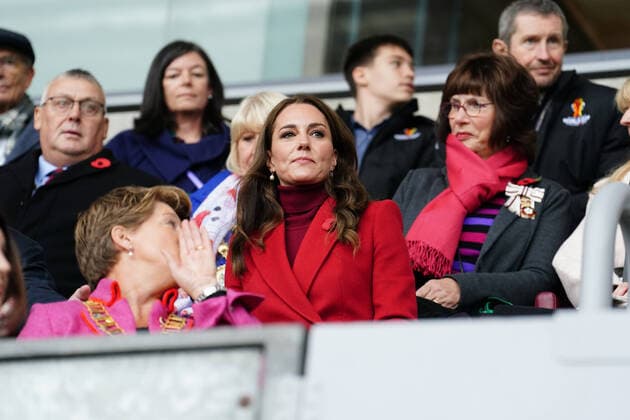 Entertainment Themen der Woche KW44 Entertainment Bilder des Tages . 05 11 2022. Wigan, United Kingdom. Kate Middleton, the Princess of Wales, at the England v Papua New Guinea Rugby League World Cup quarter-final match at the DW Stadium in Wigan, United Kingdom.  xPoolx xi-Imagesx IIM-23908-0013