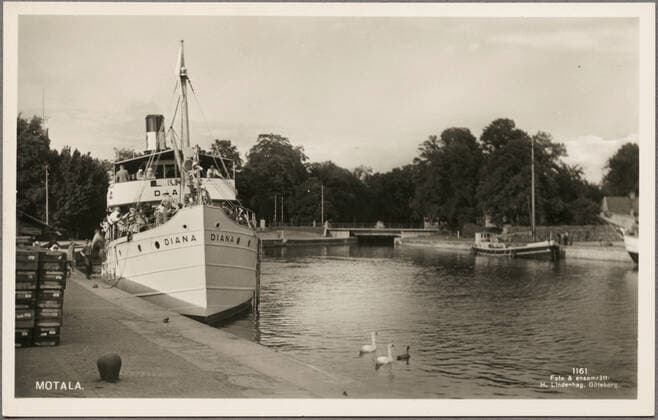 RECORD DATE NOT STATED Diana moored at the quay to the Göta Canal in Motala. Copyright: xpiemagsx swrailpie25102022-90852 !ACHTUNG AUFNAHMEDATUM GESCHÄTZT!
