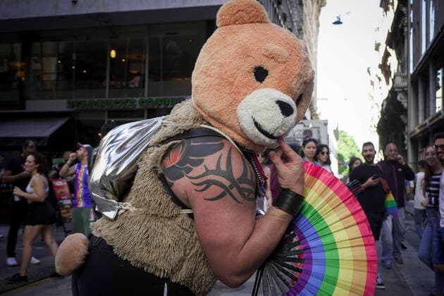 November 5, 2022, City of Buenos Aires, City of Buenos Aires, Argentina: INT. WorldNews.- City of Buenos Aires, 2022, Nov 5.- Thousands of people march from Plaza de Mayo to the National Congress on the 31 Pride Parade in Buenos Aires, Argentina, claiming for Trans Law, asking where is Tehuel (a young trans male that is dissappeared since march 2021), and against discrimination to lgbttiq+ peaple. City of Buenos Aires Argentina - ZUMAf135 20221105_zap_f135_009 Copyright: xJulietaxFerrariox
