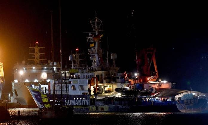 January 30, 2020, CATANIA, Italia: The ship Humanity 1 of the non-governmental organization SOS Humanity in the port of Catania with 179 refugees the organization says were resuced at sea, in Catania, Sicily, Italy, 06 November 2022..ANSA ORIETTA SCARDINO CATANIA Italia - ZUMAa110 20200130_zaf_a110_010 Copyright: xOriettaxScardinox