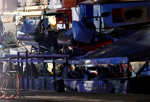 January 30, 2020, CATANIA, Italia: The ship Humanity 1 of the non-governmental organization SOS Humanity in the port of Catania with 179 refugees the organization says were resuced at sea, in Catania, Sicily, Italy, 06 November 2022..ANSA ORIETTA SCARDINO CATANIA Italia - ZUMAa110 20200130_zaf_a110_006 Copyright: xOriettaxScardinox