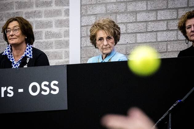 2022-11-06 13:48:37 OSS - Princess Margriet during the final day of the 2022 ITF Wheelchair Tennis Masters, the wheelchair tennis world championship in sports center De Rusheuvel. ANP ROYAL IMAGES ROB ENGELAAR netherlands out - belgium out