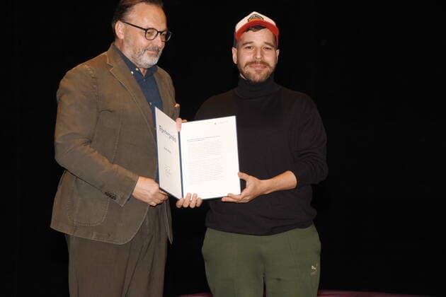 Anton Biebl Kulturreferent Emre Akal (Foerderpreis Theater 2020 Preistraeger Muenchen 06.11.2022 Muenchner Kammerspiele Theater Foerderpreis Verleihung der Stadt Muenchen