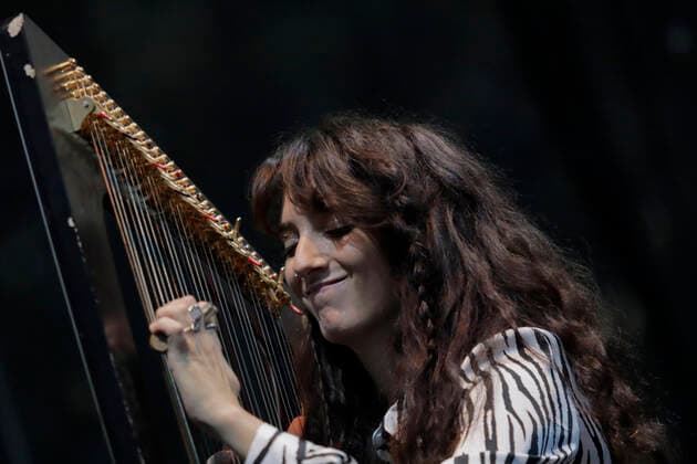 Kety Fusco, Italian Harpist, Offers A Concert On The Occasion Of The 25th Anniversary Of The EuroJazz Festival In Mexico City Kety Fusco, Italian harpist, during a concert on the occasion of the 25th Anniversary of the EuroJazz Festival in the green areas of the Centro Nacional de las Artes (CENART) in Mexico City, whose music is a mixture of electronic rhythms, danceable with harp, research applied to experimentation and contemporary music. Mexico City Mexico City Mexico  Copyright: xGerardoxVieyrax originalFilename: vieyra-notitle221106_npmQl.jpg