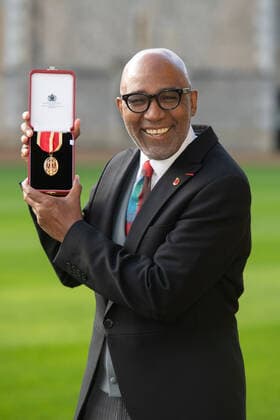 . 08 11 2022. Windsor, United Kingdom. Sir TrevorÊPhillips with his knighthood after at an Investiture at Windsor Castle, United Kingdom.  xi-Imagesx xPoolx IIM-23912-0038