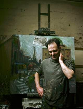 RECORD DATE NOT STATED The artist Frank Auerbach (1931- ) in his studio. Artist: Unknown Copyright:xFromxthexJewishxChroniclexArchive HeritagexImagesx IMAGO ,1198318 ! ACHTUNG: AUFNAHMEDATUM GESCHÄTZT!  Copyright:FromxthexJewishxChroniclexArchive HeritagexImagesx IMAGO