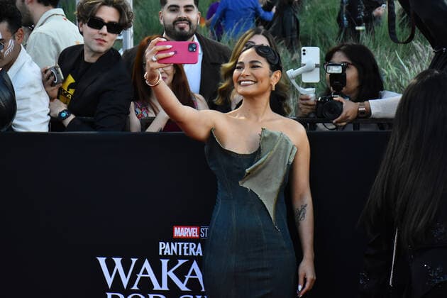 Black Panther: Wakanda Forever Fan Event November 9, 2022, Satelite City, Mexico: Actress Mabel Cadena attends red carpet of the Black Panther: Wakanda Forever Fan Event at Plaza Satelite. on November 9, 2022 in Satelite City, Mexico. (Photo by Carlos Tischler Eyepix Group) Copyright: xCarlosxTischler EyepixxGroupx CT_09112022_80681