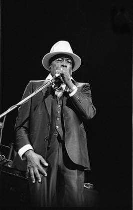 RECORD DATE NOT STATED John Lee Hooker, Royal Festival Hall, London, 1988. Artist: Brian O Connor. Copyright:xImagesxofxJazz HeritagexImagesx IMAGO ,2622197 ! ACHTUNG: AUFNAHMEDATUM GESCHÄTZT!  Copyright:ImagesxofxJazz HeritagexImagesx IMAGO