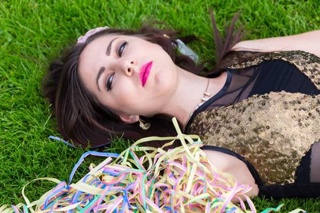 RECORD DATE NOT STATED Drunk girl lying on the lawn after bachelorette party, model released, , 36337966.jpg, woman, drunk, drunken, hangover, intoxicated, hen night, hens night, bachelorette party, party, celebration, night out, bride, beer, wine, unconscious, binge drinking, delirium, alcohol poisoning, passed out drunk, hangover, carnival, Mardi gras, spring break, heaven, dreaming, dream, hope, future, young, lying, wine conoisseur, alcohol, beverage, drink, paper streamer, party streamer, Outdoor, lawn, grass, park, campus, People, girl, caucasian