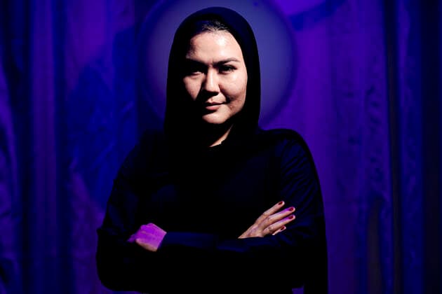 STOCKHOLM 20221110 Fatemeh Khavari, who was named Revanschist of the Year at the awarding of the Anders Carlberg Memorial Prize 2022 at Fryshuset in Stockholm Stockholm Sweden x12130x,  Copyright: xTimxAro TTx ANDERS CARLBERGS MINNESPRIS 2022