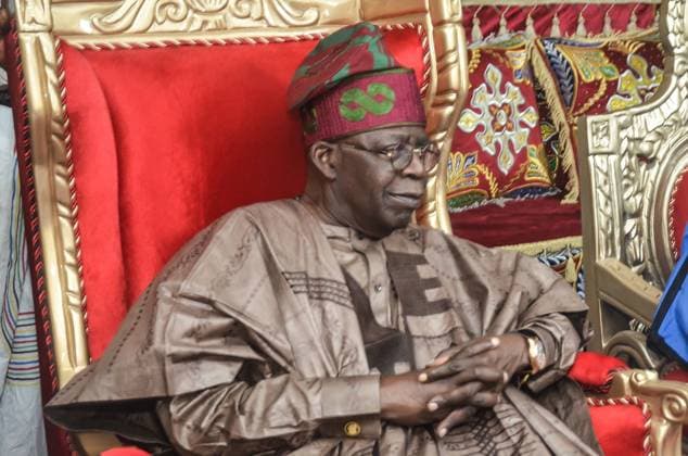 LAFIA, NASARAWA, NIGERIA - NOVEMBER 10: Bola Ahmed Tinubu, Presidential Candidate during the visit of APC presidential candidate to participate in a town hall meeting on mining and security at the Late Aliyu Akwe Doma Banquet Hall in Government House on November 10, 2022 in Lafia, Nasarawa. Photo by Shengolpixs Copyright: xShengolpixsx