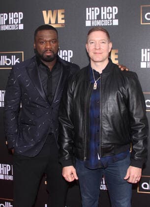 Bilder des Jahres 2022, Entertainment 11 November Entertainment Themen der Woche KW45 Entertainment Bilder des Tages NEW YORK, NY- NOVEMBER 10: Curtis 50 Cent Jackson and Joseph Sikora at WE TV s Hip Hop Homicides screening at the Crosby Street Hotel in New York City on November 10, 2022. Copyright: xErikxNielsenx