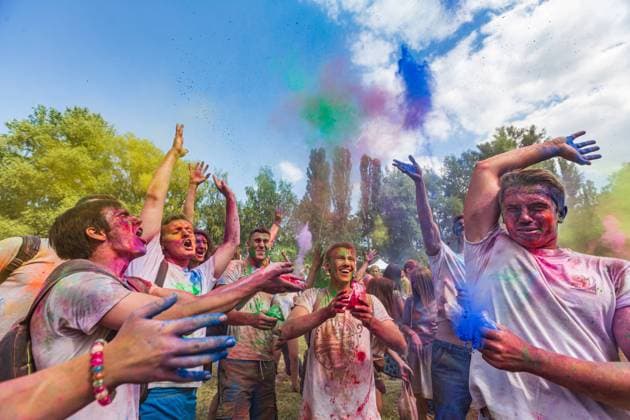RECORD DATE NOT STATED Holi colors holiday. Crazy crowd of young people having fun during festival of colors ColorFest in Kyiv, Ukraine , 36958912.jpg, amusement, battle, boys, bright, celebrating, celebration, color, colorfest, colorful, colour, colourful, crazy crowd, crazy, crowd, dust, day, dye, emotions, event, expression, face, fest, festival of colors, festival, fun, girl, group, happiness, happy, holi, holiday, holifest, indian, joy, life, lifestyle, man, outdoor, paint, party, people, powder, summer, teenager, up, vacation, vibrant, women, young, youth