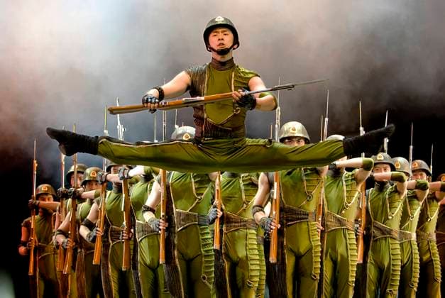 RECORD DATE NOT STATED CHENGDU - DEC 13: Group dance show soldiers and gun performed by ZONGZHENG dance troupe at JINCHENG theater in the 7th national dance competition of china on Dec 13,2007 in Chengdu, China. , 4717016.jpg, act, active, actor, actress, art, background, beauty, classical, conceptual, costume, creative, dance, dynamics, excited, exercise, exhibition, fashion, Group, gun, jolly, jump, male, man, match, model, modern, motion, movement, music, passionate, perform, power, show, skill, soldier, stage, stylish, theater, tidy, training, uniform, unitive, unyielding, vitality, vogue, weapon, women, young, youth,