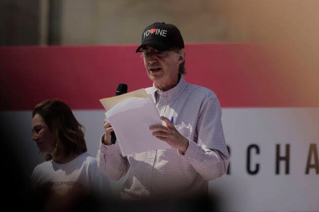 March For Democracy In Mexico JosÃ Woldenberg, former President of the Federal Electoral Institute of Mexico (now INE), on the esplanade of the Monument to the Revolution in Mexico City, where various organizations, businessmen and groups of people demonstrated in rejection of the electoral reform presented by the president of Mexico, AndrÃ s Manuel Lopez Obrador, who proposes giving fewer resources to political parties, electing legislators in a system of electoral lists and that the selection of the electoral advisers of the National Electoral Institute (INE, for its acronym in Spanish), and the magistrates of the Electoral Court is done by direct vote of the citizens. Mexico City Mexico  Copyright: xGerardoxVieyrax originalFilename: vieyra-notitle221113_npvTC.jpg