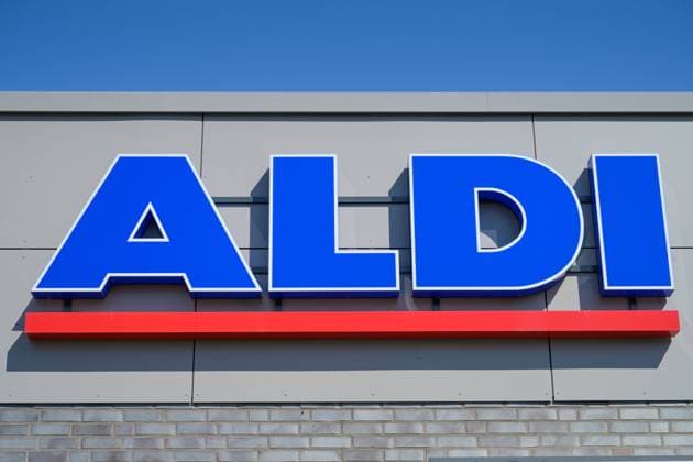 Logo Aldi Nord, Berlin, Deutschland *** Logo Aldi Nord, Berlin, Germany