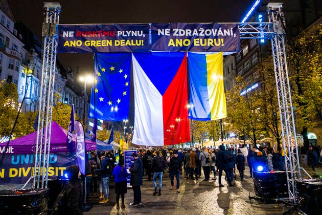 Concert for the Future on the occasion of the celebration of the Day of the Struggle for Freedom and Democracy on Wenceslas Square took place in Prague, Czech republic, on November 17, 2022. (CTKxPhoto LiborxSojka) CTKPhotoF202211170082601 