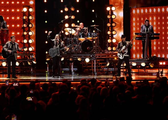 Los Bukis performs onstage during the 23rd annual Latin Grammy Awards at the Michelob Ultra Arena at Mandalay Bay Resort and Casino in Las Vegas, Nevada on Thursday, November 17, 2022.  LAV20221117078 JIMxRUYMEN